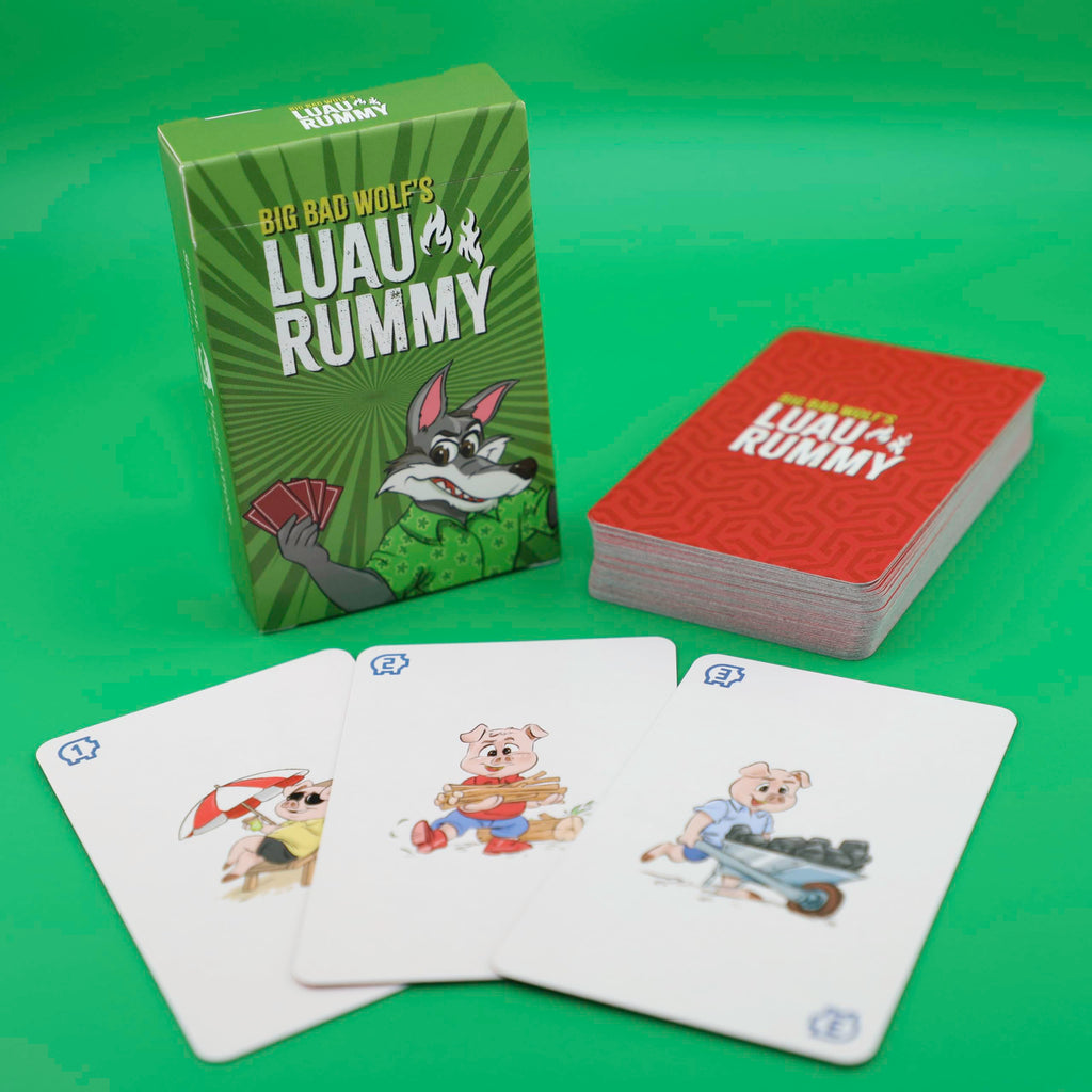 Luau Rummy Card Game (Red Deck) – Fast Family Rummy-Style Fun for Ages 5+