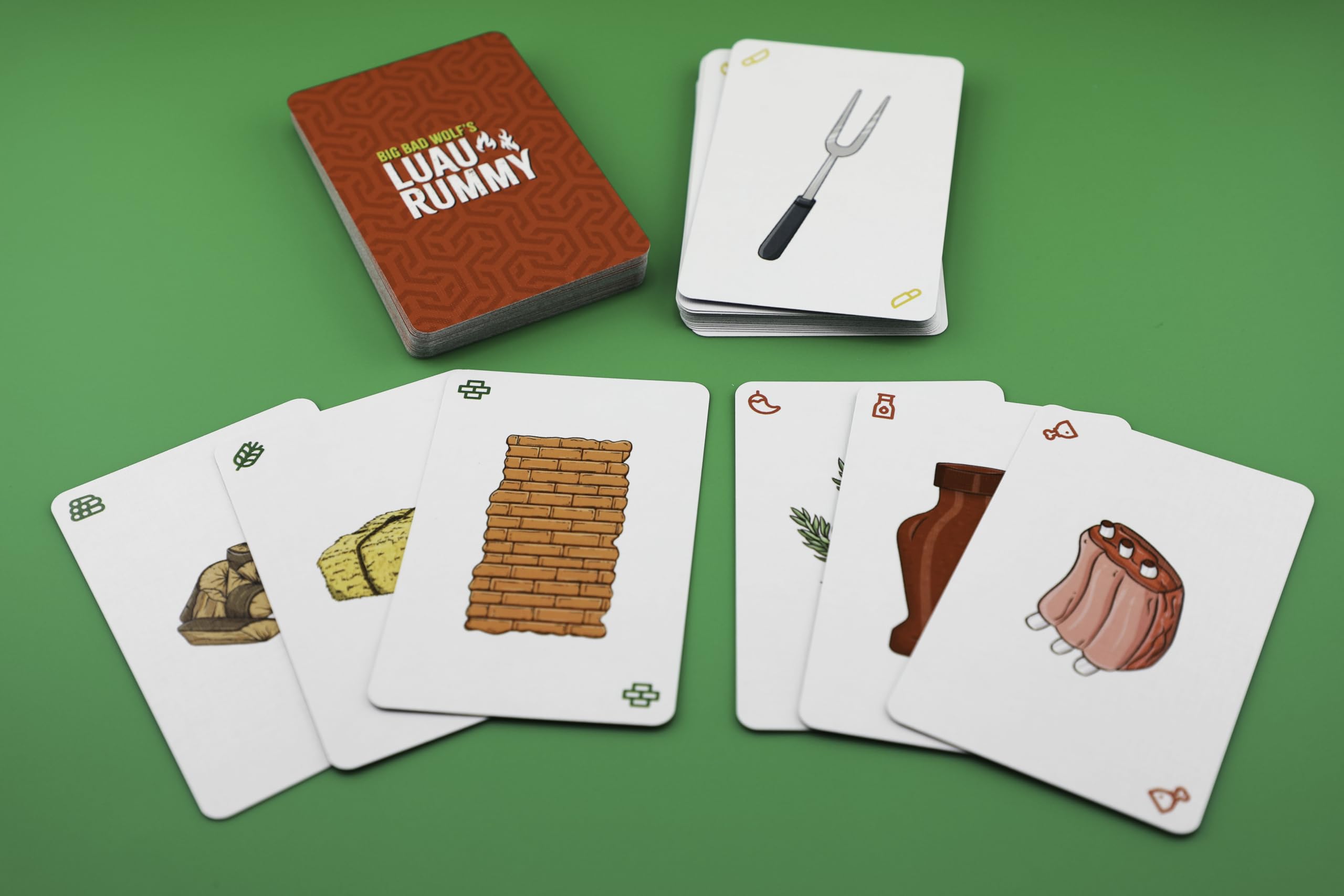 Luau Rummy Card Game (Red Deck) – Fast Family Rummy-Style Fun for Ages 5+