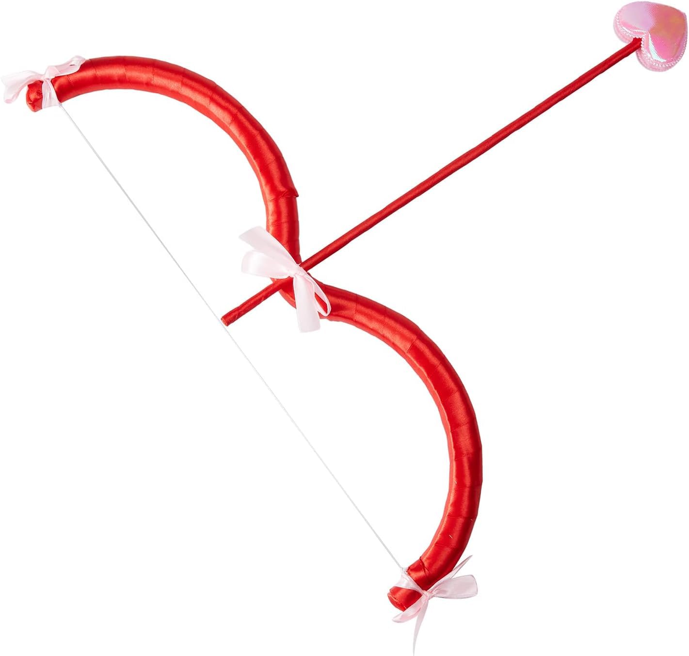 Lucakuins Cupid Mini Bow Arrow Set – Foam & Cloth Costume Prop for Valentine's Day or Halloween