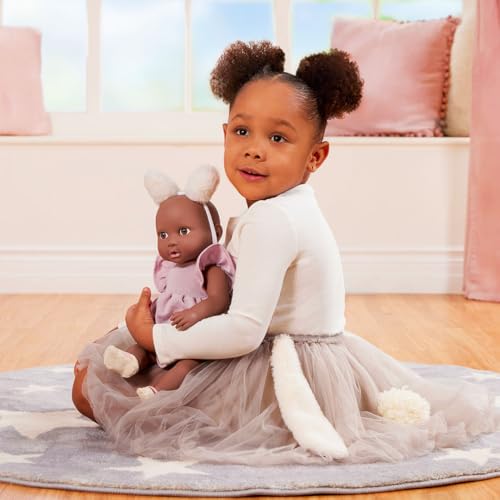 LullaBaby 14-Inch Baby Doll Outfit: Pink Dress, Headband, Teether & Shoes