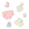 LullaBaby 9-Piece Changing Set – Baby Doll Accessories for Nurturing Pretend Play, Ages 2+