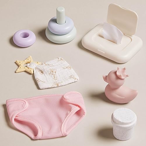 LullaBaby 9-Piece Changing Set – Baby Doll Accessories for Nurturing Pretend Play, Ages 2+