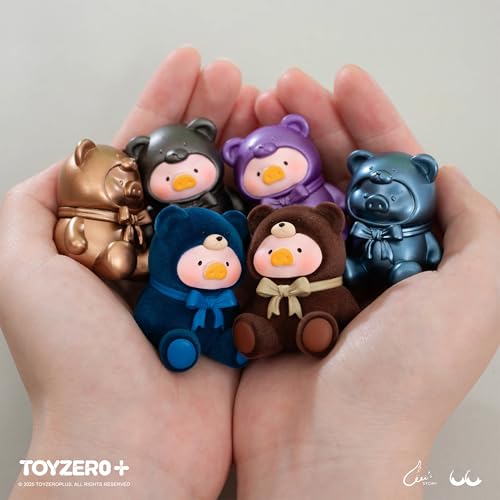 Lulu The Piggy Teddy Mini Blind Bags: Collectible Mystery Figurines with 5 Rarity Levels – 4cm Cute Animal Toys
