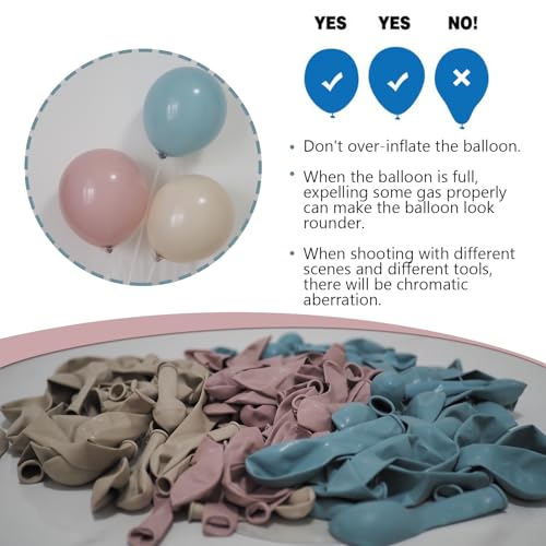 LULUMIKA 139-Piece Gender Reveal Balloon Arch Kit: Dusty Pink & Fog Blue Latex Balloons for Boho Wedding, Baby Shower, Birthday Decor