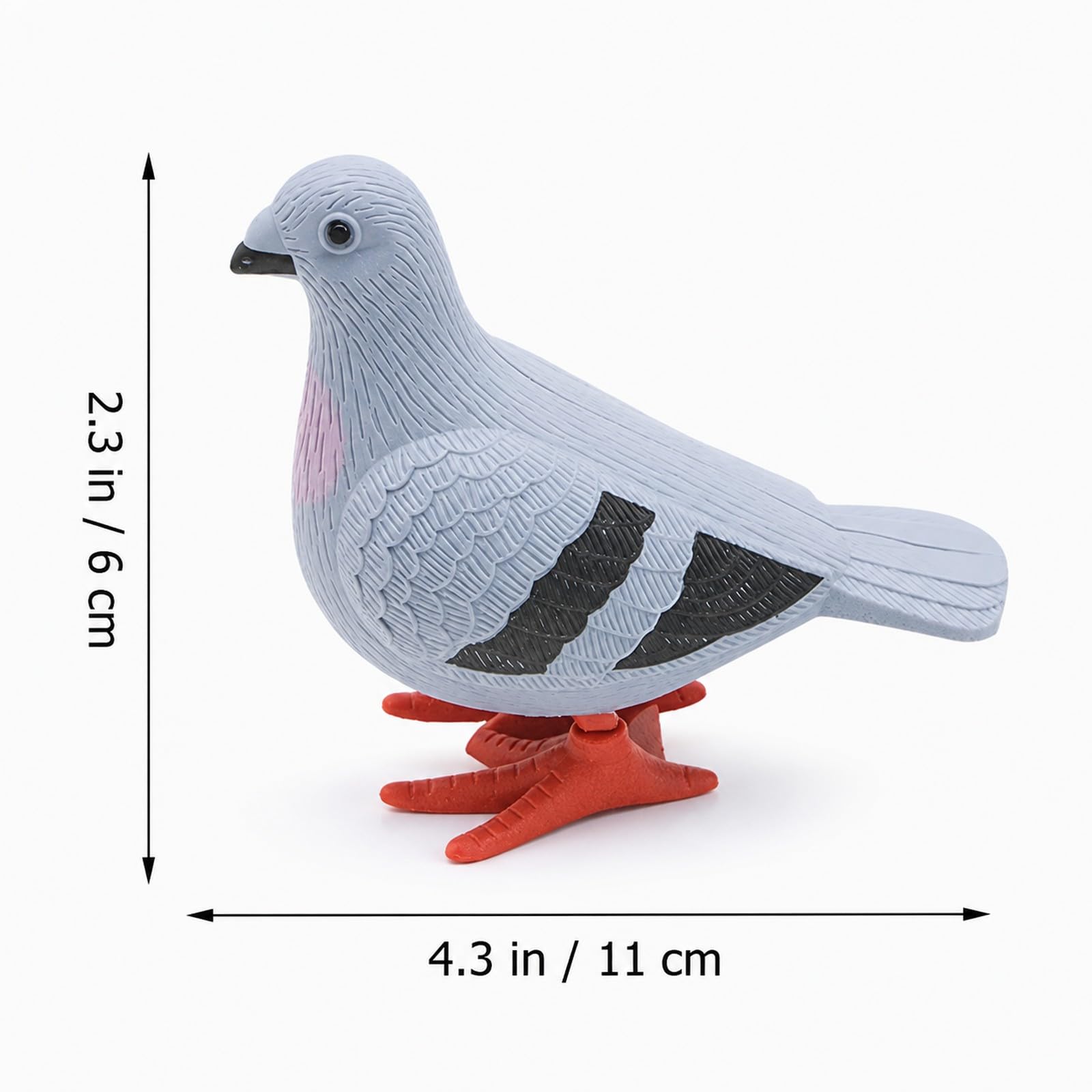 LUOZZY Wind-Up Pigeon Set of 4 – Clockwork Jumping Bird Toys for Decor and Party Favors