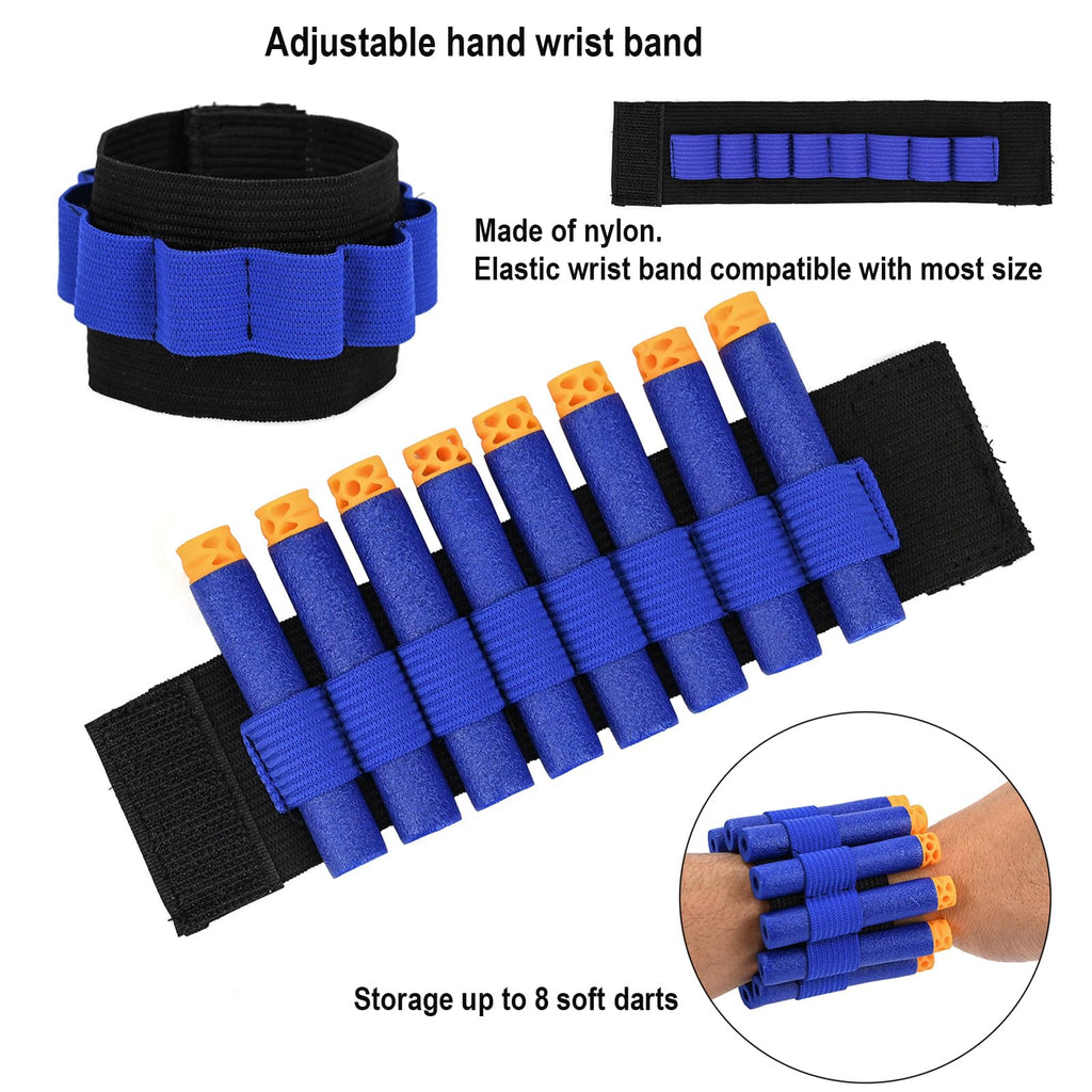 LUUFAN Kids Tactical Vest Kit for Nerf Guns – 40 Darts, Clips, Mask & Glasses