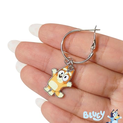 LUV HER Bluey Hypoallergenic Earrings for Girls Ages 4+ – Stud & Fishhook Styles, Safe for Sensitive Ears