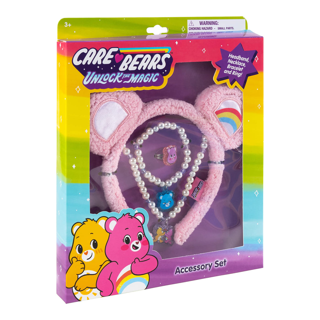 LUV HER Girls Dress Up Jewelry Set – Headband, Necklace, Bracelet & Ring in Gift Box (Ages 3+)