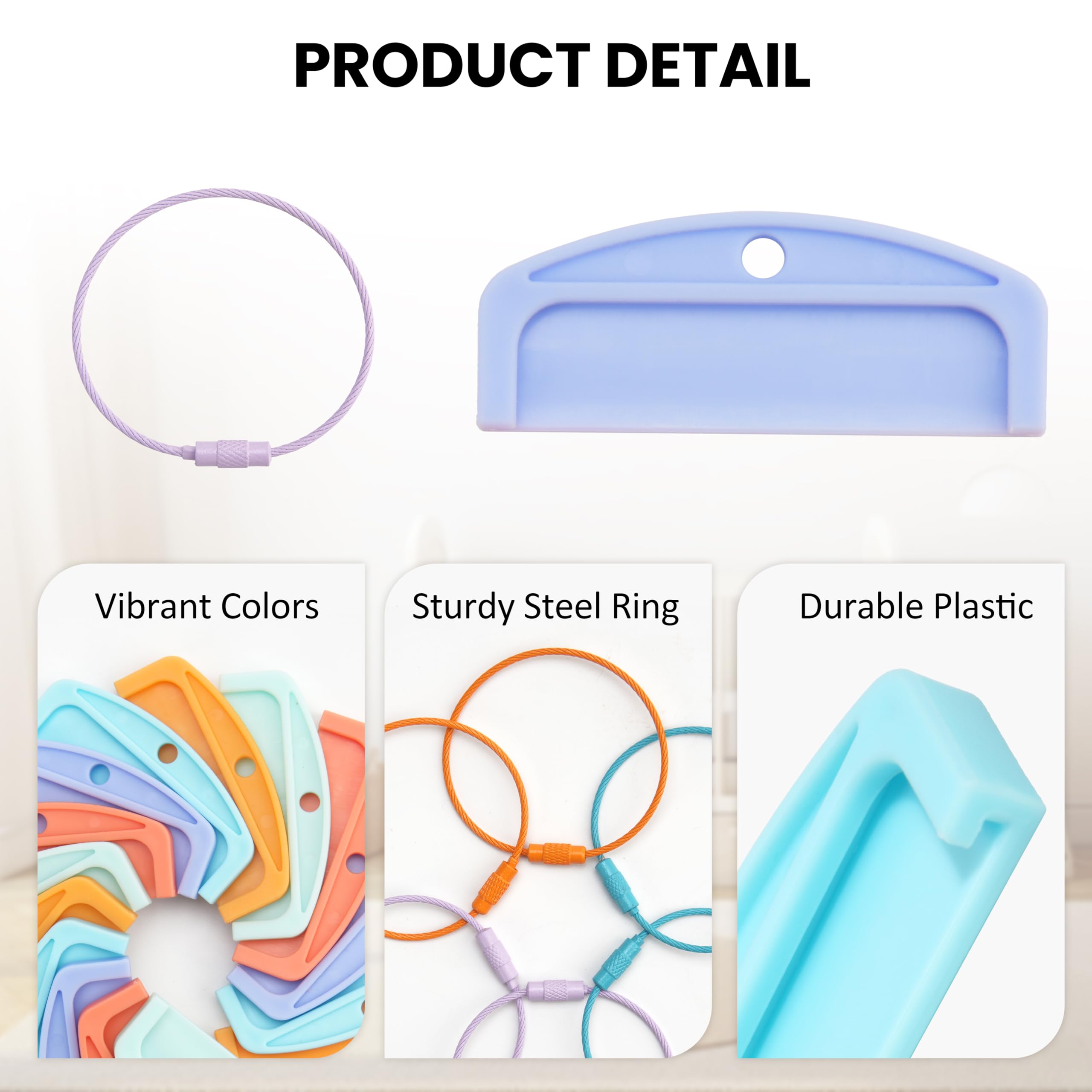 LUVCOSY 10-Pack Yoto Card Holders with 3 Rings – Reusable Storage for Kids' Cards
