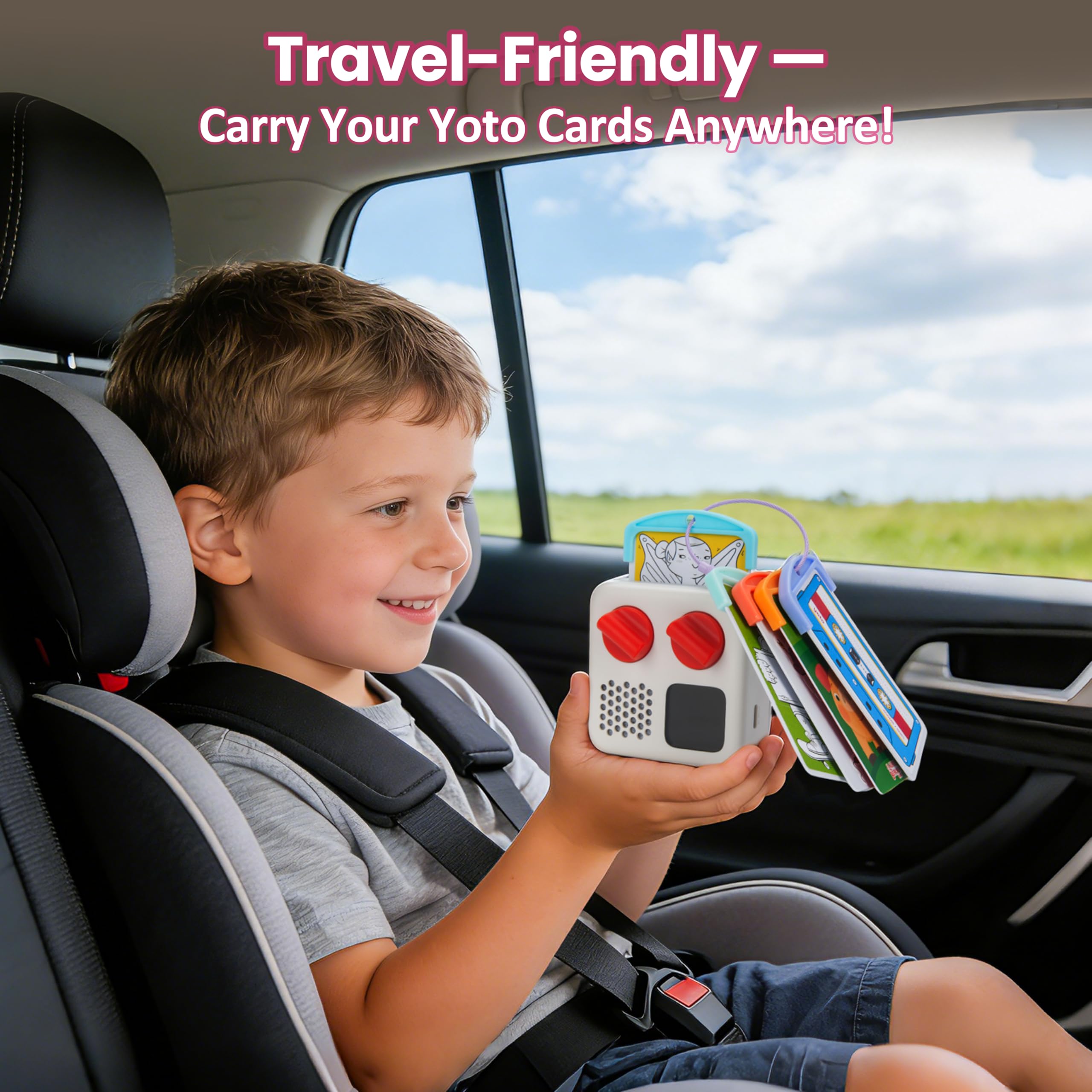LUVCOSY 10-Pack Yoto Card Holders with 3 Rings – Reusable Storage for Kids' Cards