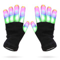 Luwint LED Light Up Gloves for Kids - Glow in the Dark Finger Lights with 6 Modes, 3 Sizes
