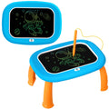 LZZAPJ LCD Writing Tablet for Kids - Blue Doodle Board with Detachable Stand, One-Click Erase, Eye-Safe Screen, Educational Gift for Toddlers 1-5 Years