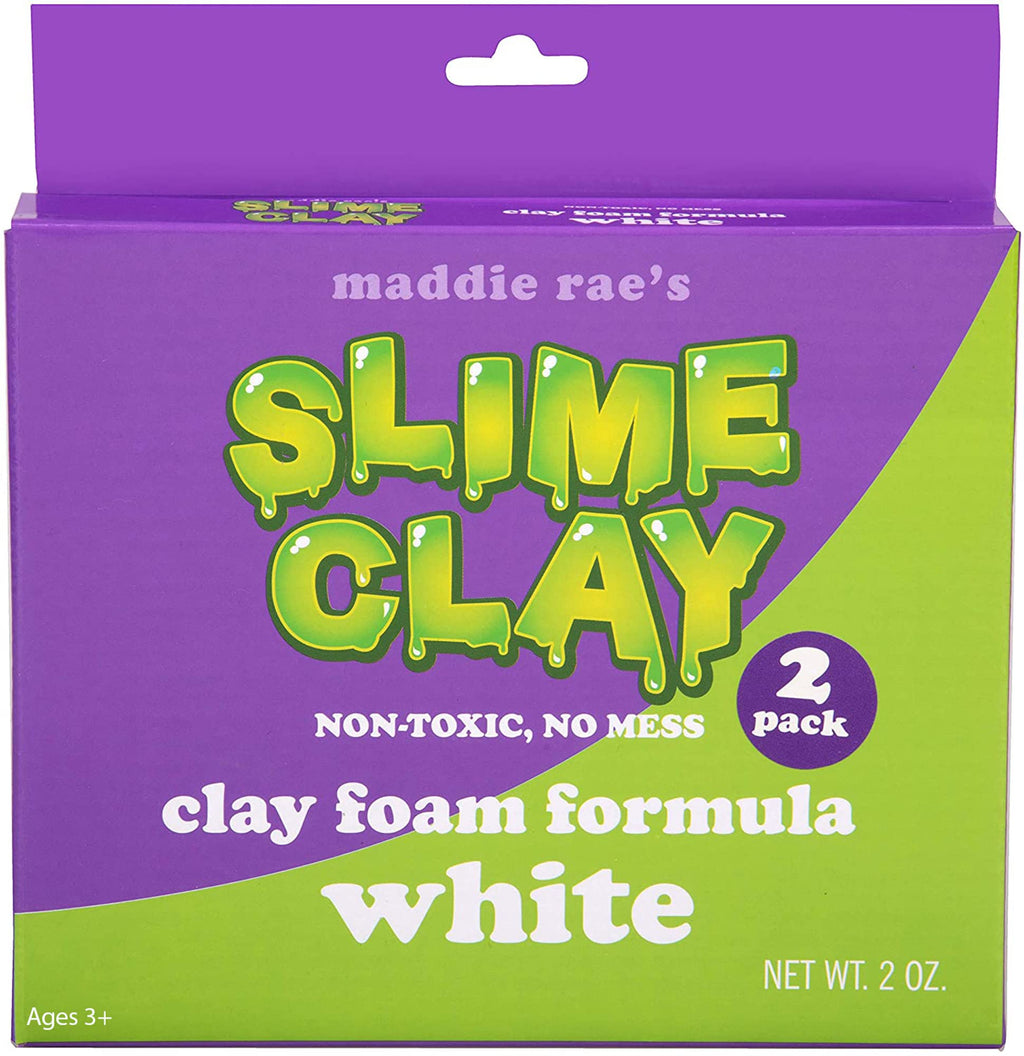 Maddie Rae Slime Clay 2-Pack: Non-Toxic Soft Clay for Creamy Butter Slime & Crafts