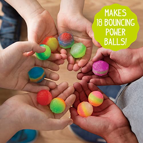 Made By Me Glow-in-the-Dark Power Balls Kit – Make 18 Bouncy Crystal Balls with Molds & Instructions