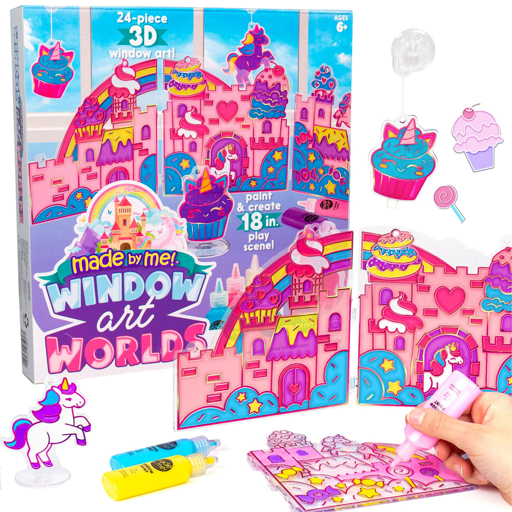 Made By Me Unicorn Window Art Kit: DIY Suncatchers and Window Clings for Kids 6+