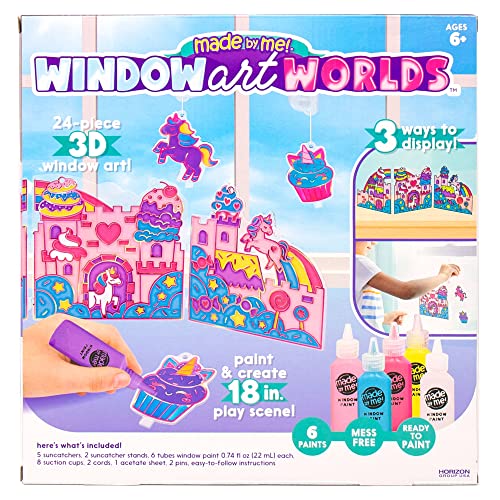 Made By Me Unicorn Window Art Kit: DIY Suncatchers and Window Clings for Kids 6+