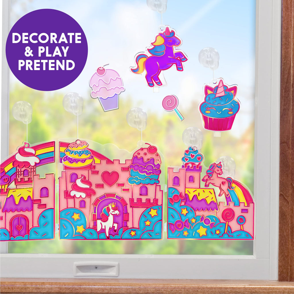 Made By Me Unicorn Window Art Kit: DIY Suncatchers and Window Clings for Kids 6+