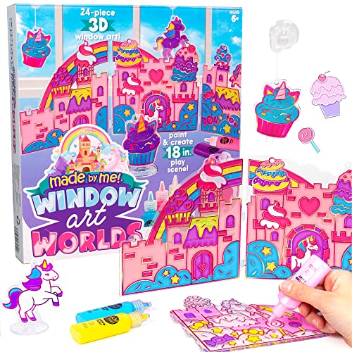 Made By Me Unicorn Window Art Kit: DIY Suncatchers and Window Clings for Kids 6+
