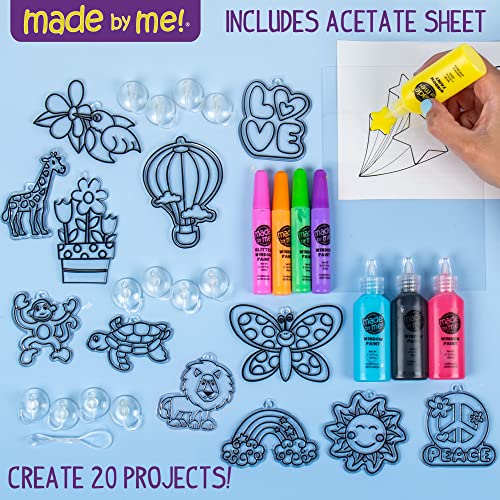Made By Me Window Art Kit – Paint 12 Suncatchers & Make Custom Clings