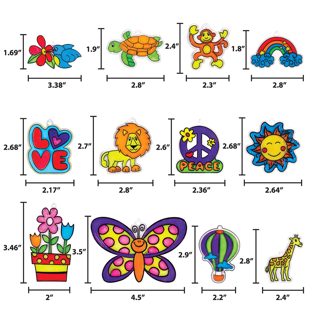 Made By Me Window Art Kit – Paint 12 Suncatchers & Make Custom Clings