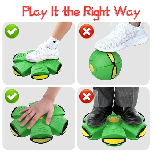 Magic Metaball Interactive Pop-Up Toy – Ball and Flying Saucer with LED Lights