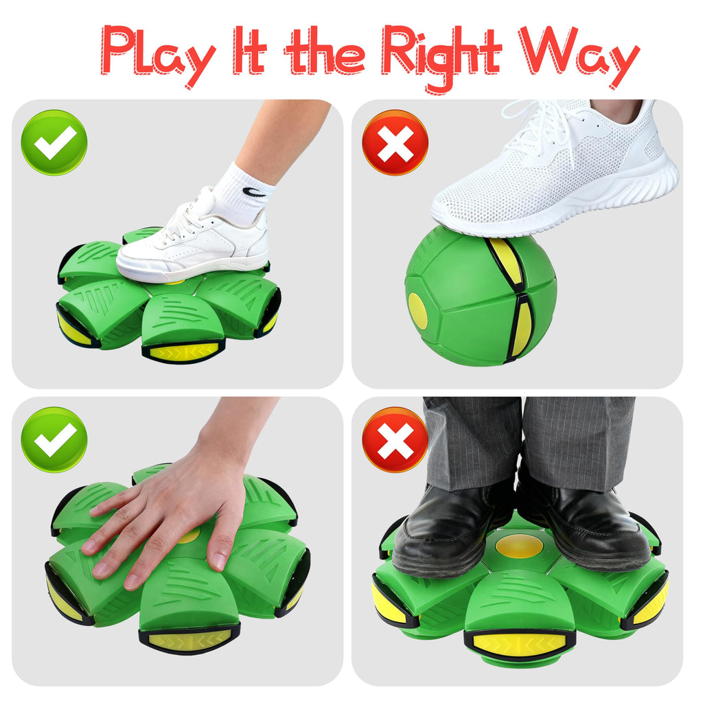 Magic Metaball Interactive Pop-Up Toy – Ball and Flying Saucer with LED Lights