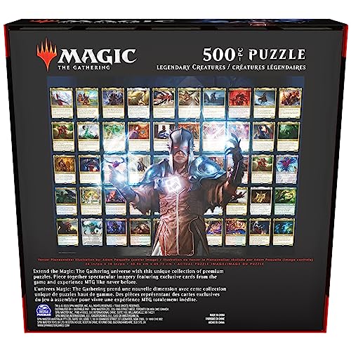 Magic: The Gathering Legendary Creatures 500-Piece Jigsaw Puzzle - 24x18 Inch MTG Art Puzzle for Adults and Kids 12+