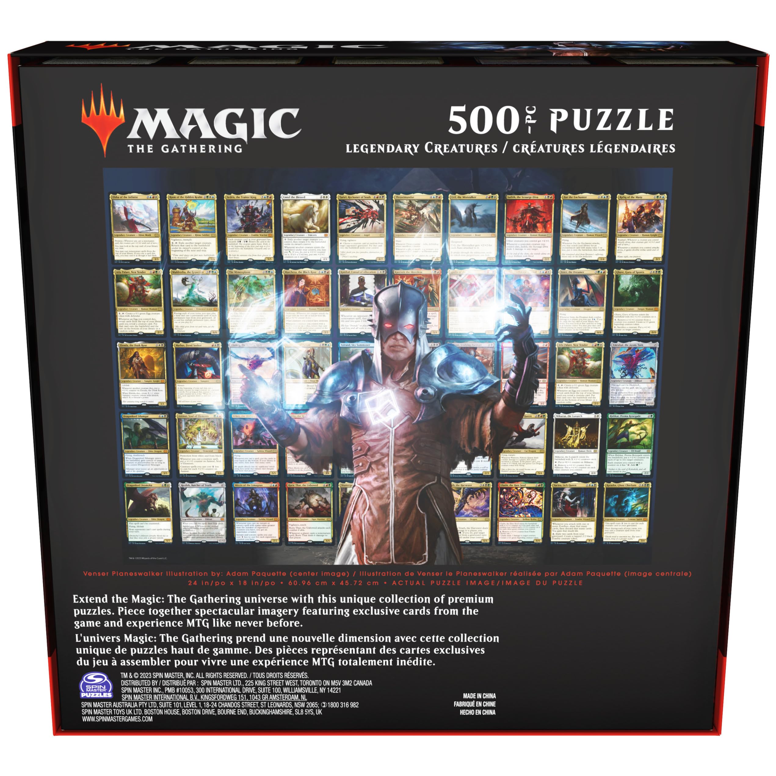 Magic: The Gathering Legendary Creatures 500-Piece Jigsaw Puzzle - 24x18 Inch MTG Art Puzzle for Adults and Kids 12+