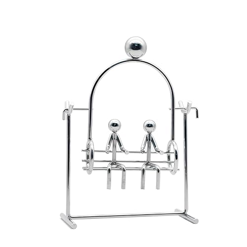 MagicTech Steel Balance Toy Kinetic Art Desk Decor - Stainless Steel Pendulum Physics Toy, Stress Relief