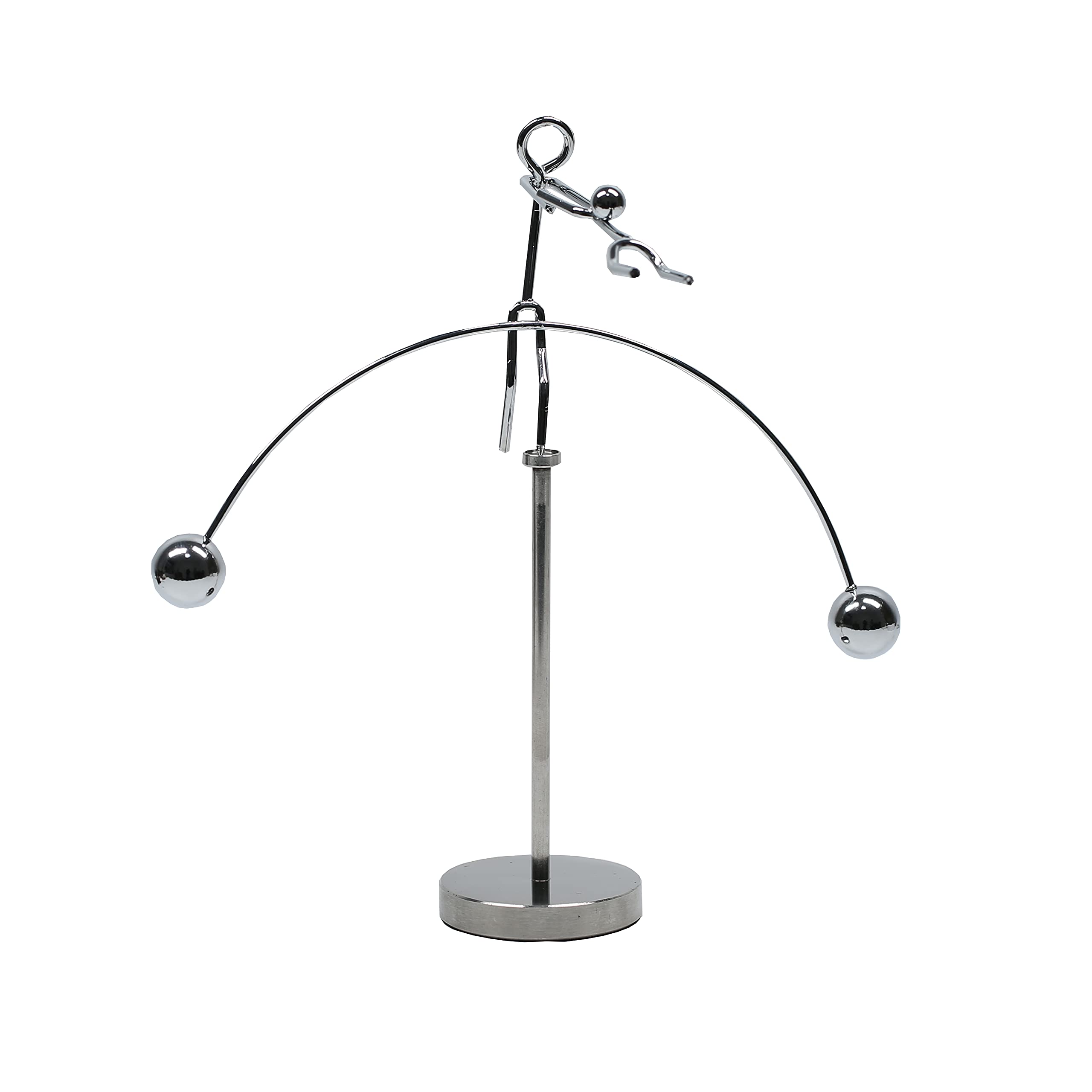 MagicTech Steel Balance Toy – Kinetic Desk Sculpture with Perpetual Motion (2-3 Minutes)
