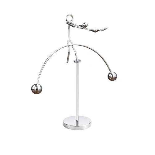 MagicTech Steel Balance Toy – Kinetic Desk Sculpture with Perpetual Motion (2-3 Minutes)