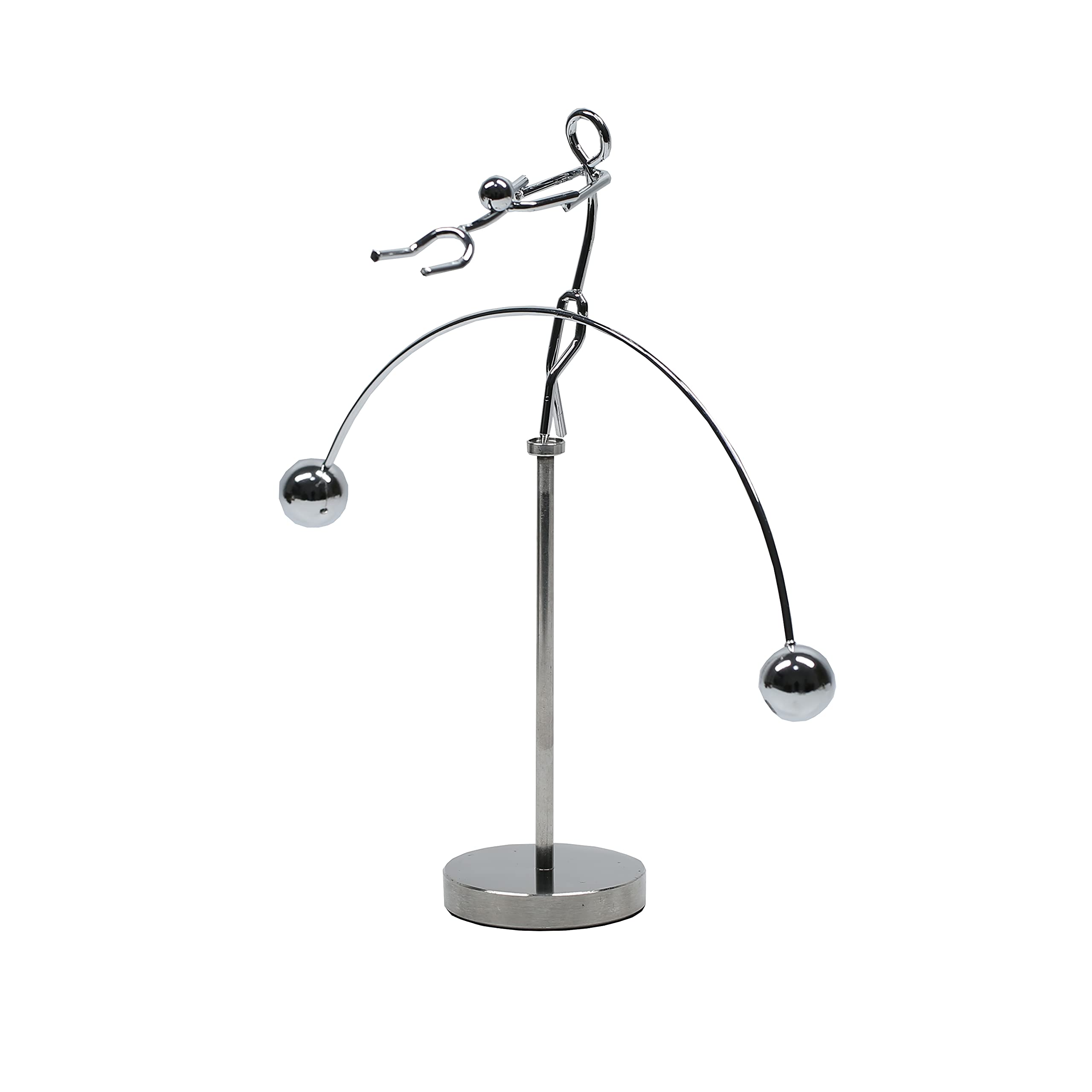 MagicTech Steel Balance Toy – Kinetic Desk Sculpture with Perpetual Motion (2-3 Minutes)