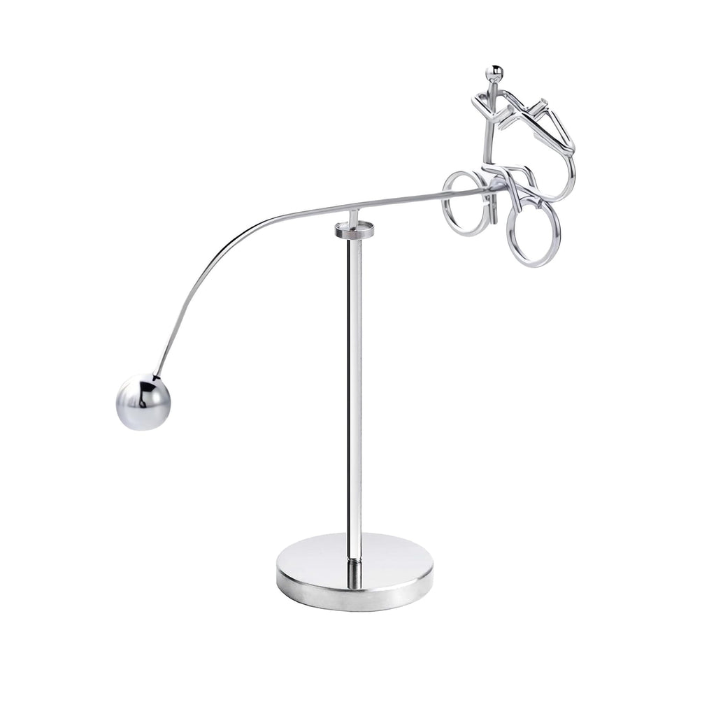 MagicTech Steel Balance Tumbler Kinetic Art Toy – Perpetual Motion Desk Decor PH03