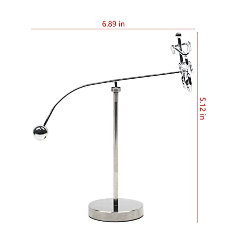 MagicTech Steel Balance Tumbler Kinetic Art Toy – Perpetual Motion Desk Decor PH03