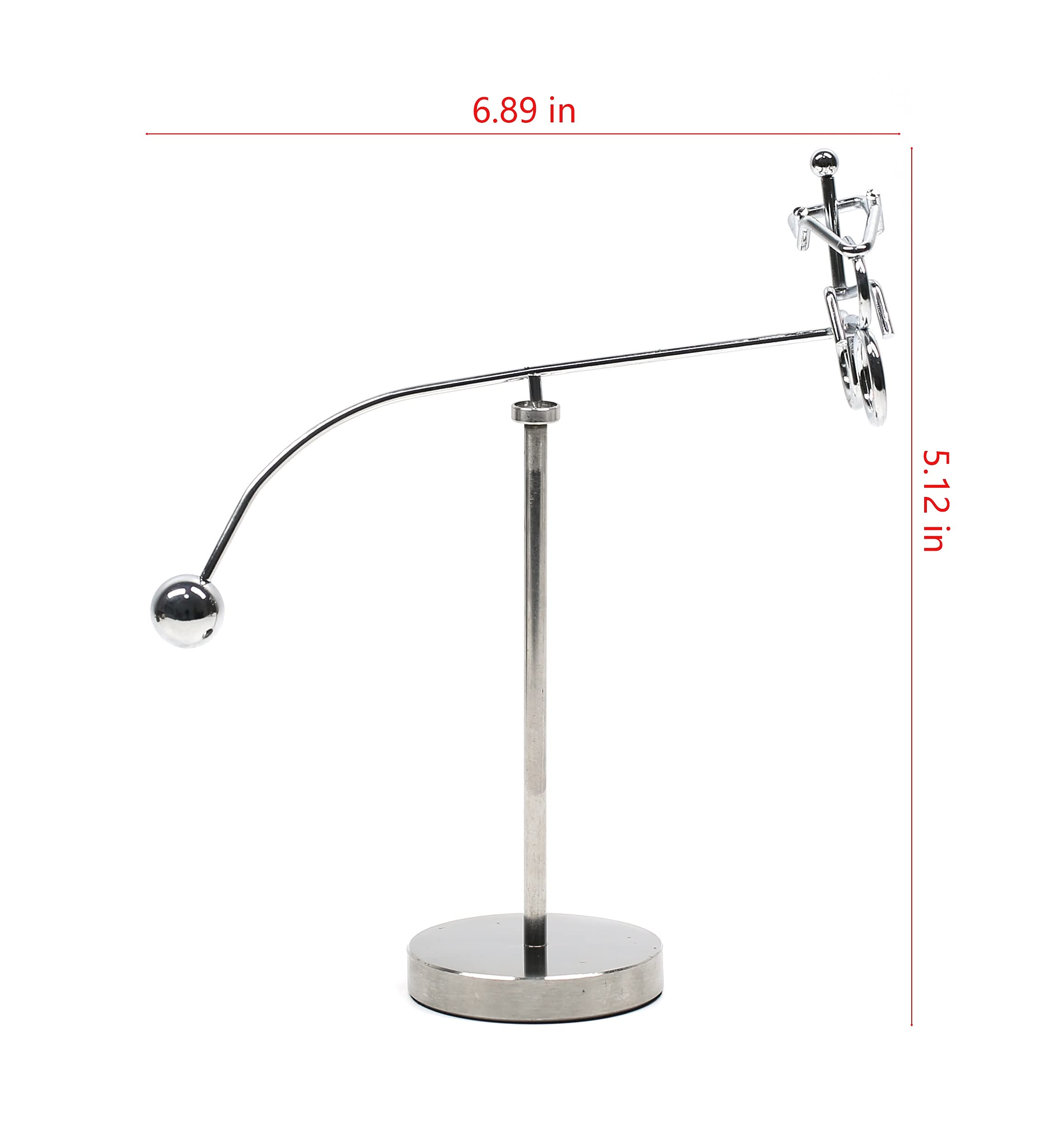 MagicTech Steel Balance Tumbler Kinetic Art Toy – Perpetual Motion Desk Decor PH03