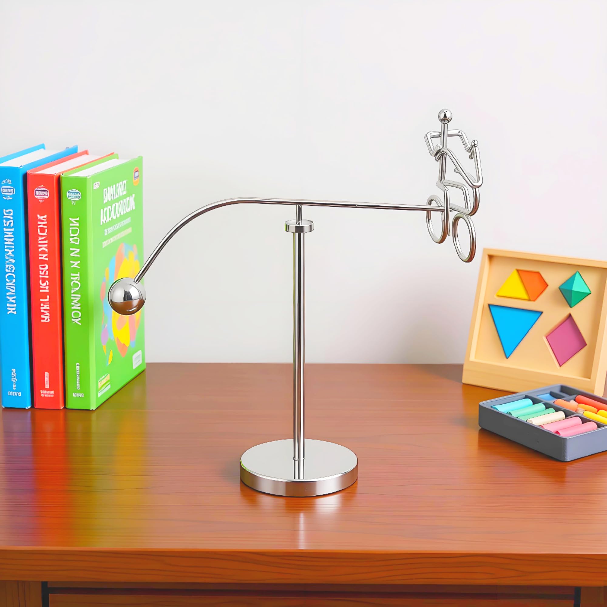 MagicTech Steel Balance Tumbler Kinetic Art Toy – Perpetual Motion Desk Decor PH03