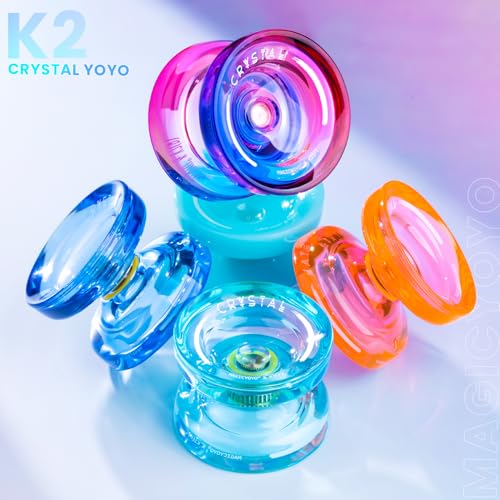 MAGICYOYO K2 Responsive Yoyo for Beginners – Dual Purpose with Unresponsive Bearing, Sky Blue