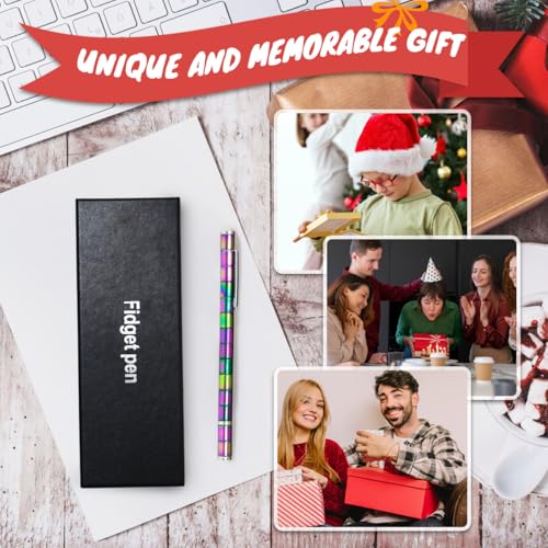 Magnetic Fidget Pen for Teens & Adults - Desk Sensory Toy with Gel Ink, Gift Box Included