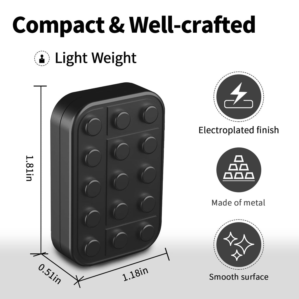 Magnetic Fidget Slider with Rattle Sound - Metal Stress Relief Toy for Adults