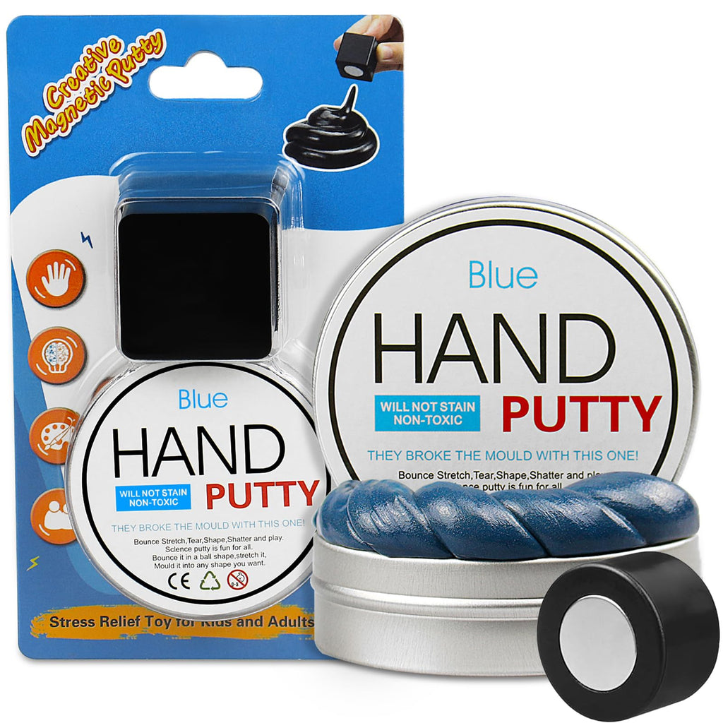 Magnetic Slime Putty Blue – Non-Toxic Stretchable Stress Relief Toy with Upgraded Magnet
