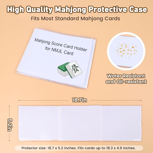 Mahjong Card Sleeve Position Set – 4 Holders + 320 Line Finder Notes for 2026 Cards