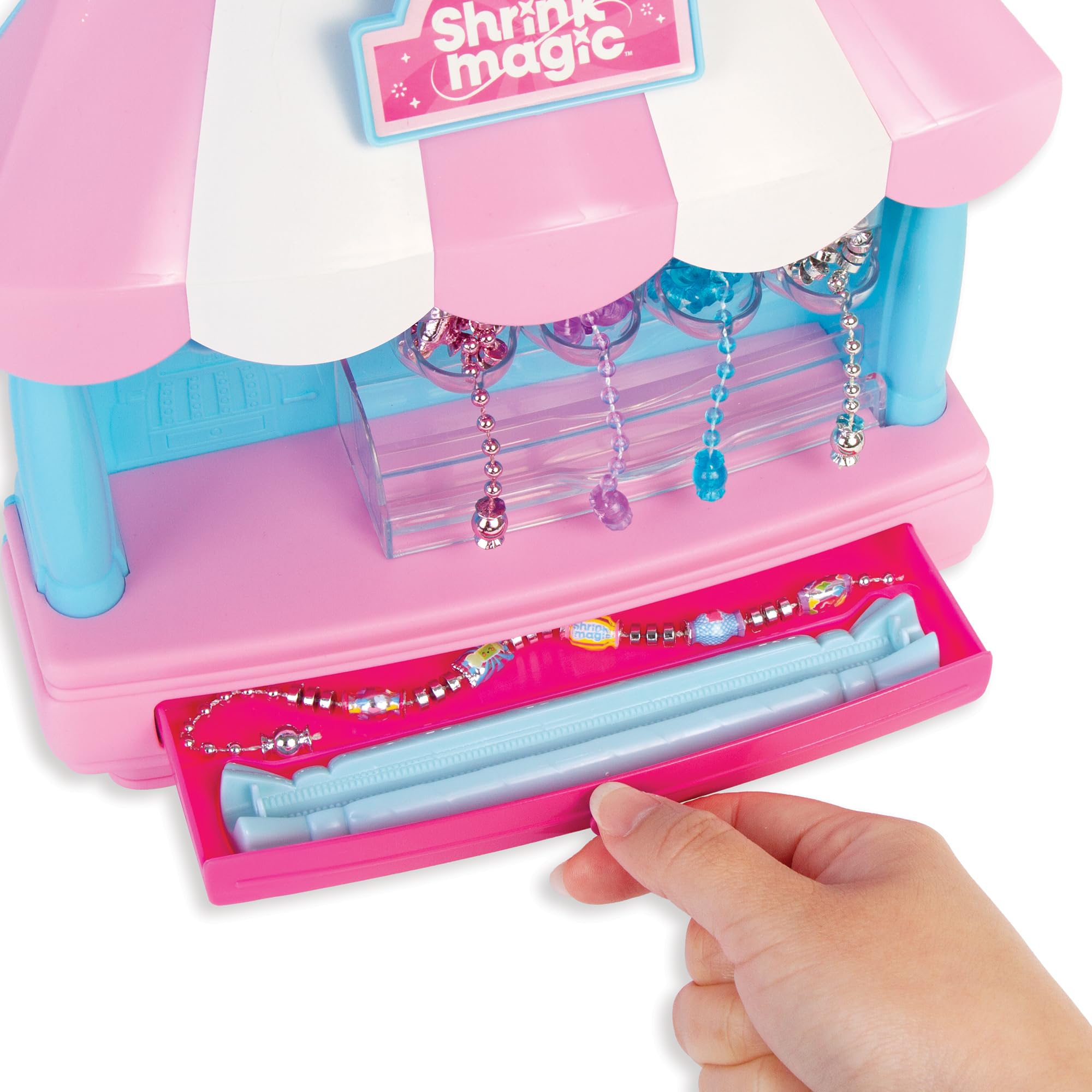 Make It Real Shrink Magic Candy Shop Bracelet Kit – 20 Bracelets, DIY Jewelry for Ages 8+