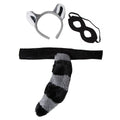 Making Believe Kids Plush Animal Headband Ears, Eye Mask & Tail Costume Set (Choose Style)