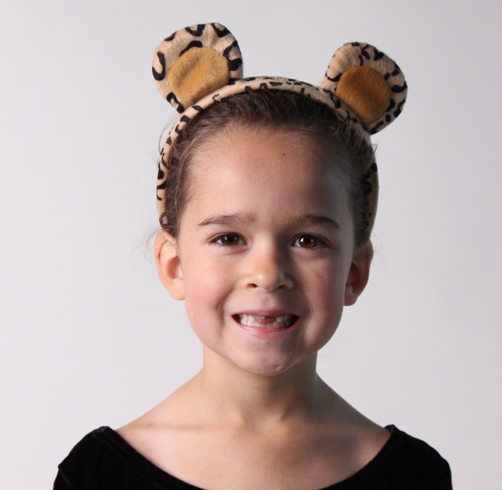 Making Believe Plush Animal Ears Headband and Tail Costume Set (Choose from Zoo, Woodland, Mythical & Farm Styles)