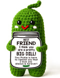 MAMAGIFTREE Handmade Crochet Pickle – Funny ‘Big Dill’ Gift for Best Friends