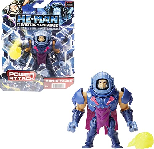 Man-E-Faces Action Figure – He-Man MOTU 5.5 Inch with Spring-Loaded Attack