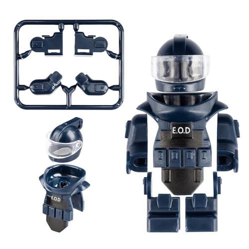 MaozyHomie 4 Color Bomb Disposal Suit Minifigures – ABS Plastic Toy Soldiers Compatible with Major Brands