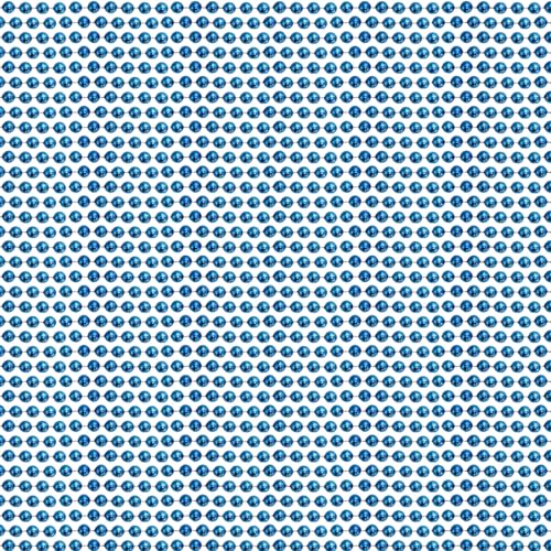 Mardi Gras Metallic Turquoise Beads - 33 Inch Plastic Necklaces, 72 Pack