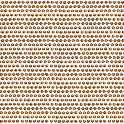 Mardi Gras Spot 33'' Metallic Orange Mardi Gras Beads (72 Pack)