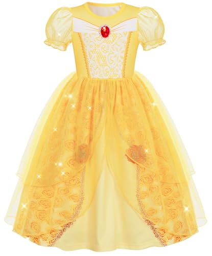 Marendyee Princess Dress Up Costume for Girls – Toddler & Kids Birthday Fancy Dress